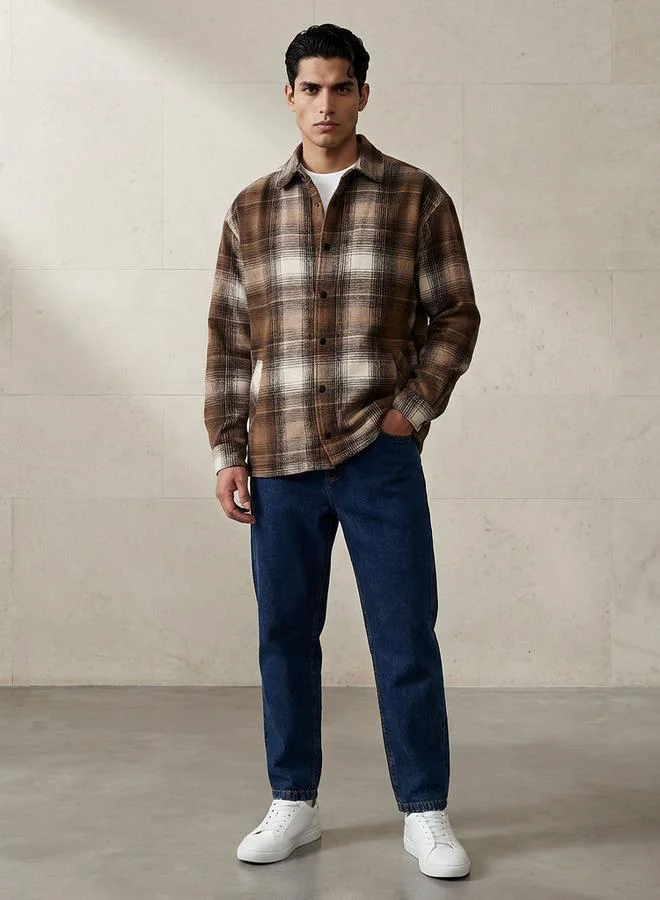 سبلاش فيڤ قميص رجالي بقصة عادية وجيوب بقلاب